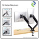 Dual Monitor Gas Spring Arm Mount 17–32 Inch | Heavy Duty Adjustable Desk Monitor Stand (2–10kg)