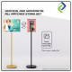 A4 Frameless Sign Display Stand with Round Base – White and Black Freestanding Poster Holder for Retail & Events A4 Frameless Sign Display Stand with Round Base – White and Black Freestanding Poster Holder for Retail & Events