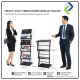 Heavy Duty Metal Brochure Display Rack 4 Tier Stand