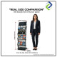 Heavy Duty Metal Brochure Display Rack 4 Tier Stand