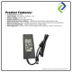 12V 7.5A AC Power Adapter with 4-Pin DIN Plug – Includes UK 3-Pin C13 Power Cord 