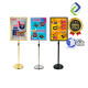 A2 Poster Display Stand (Silver/Black/Gold) – Stable Weighted Base
