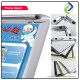 A2 Poster Display Stand (Silver/Black/Gold) – Stable Weighted Base