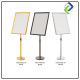 A2 Poster Display Stand (Silver/Black/Gold) – Stable Weighted Base