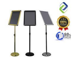 A3 Size Paper Pedestal Floor Display Stand (Round Edge)
