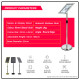 A3 Size Paper Pedestal Floor Display Stand (Round Edge) A3 Size Paper Pedestal Floor Display Stand (Round Edge)