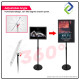 A3 Size Paper Pedestal Floor Display Stand (Round Edge) A3 Size Paper Pedestal Floor Display Stand (Round Edge)