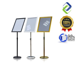 A3 Pedestal Display Stand Right Angle – Freestanding Paper Sign Holder for Retail & Office