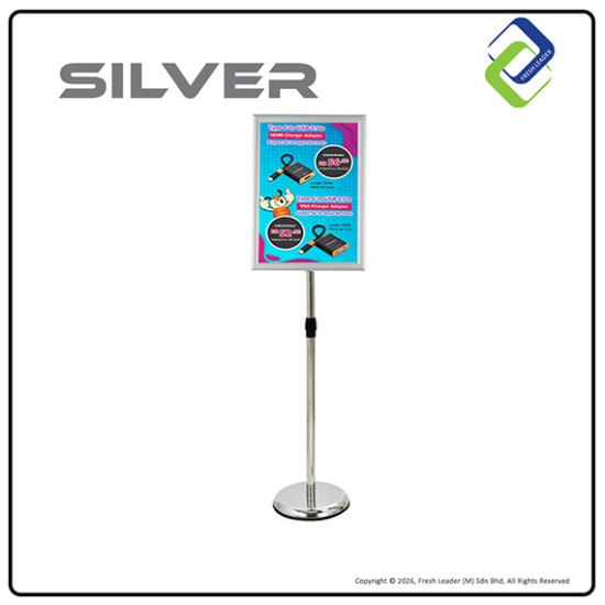 A3 Pedestal Display Stand Right Angle – Freestanding Paper Sign Holder for Retail & Office