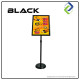 A3 Pedestal Display Stand Right Angle – Freestanding Paper Sign Holder for Retail & Office