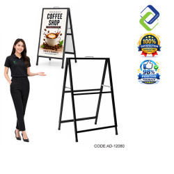 Portable Iron A-Frame Sign Stand 120x80cm for Business Promotion