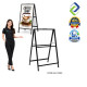 Portable Iron A-Frame Sign Stand 120x80cm for Business Promotion