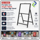 Portable Iron Single-Sided A-Frame Sign Stand 120x80cm for Business Promotion