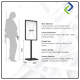Portable Double-Sided Windproof Display Stand for Shops, Events & Promotions