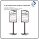 Portable Double-Sided Windproof Display Stand for Shops, Events & Promotions