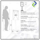 Portable Double-Sided Windproof Display Stand for Shops, Events & Promotions