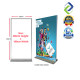 Premium Aluminum Display Stand | Elegant 100x200cm Banner Holder