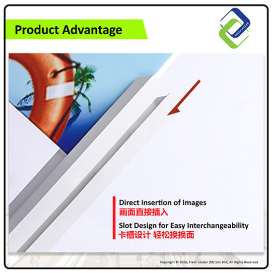 Premium Aluminum Display Stand | Elegant 100x200cm Banner Holder