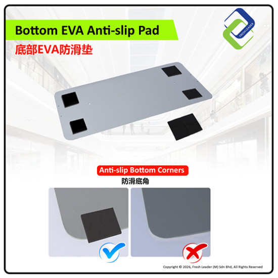 Premium Aluminum Display Stand | Elegant 100x200cm Banner Holder