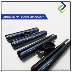 Versatile T-Bunting Stand Accessory: Double-Sided Holder for Eye-Catching Displays