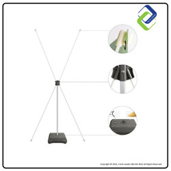 Indoor Outdoor Water Injection X banner Stand 60 x 160cm