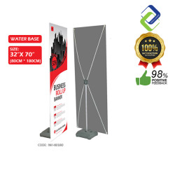 Indoor Outdoor Water Injection X Banner Stand 80 x 180cm