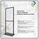 Black Metal Poster Display Double Stand 60x80cm Black Metal Poster Display Double Stand 60x80cm