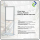 White Metal Poster Display Double Stand 60x80cm