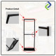White Metal Poster Display Double Stand 60x80cm