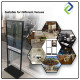White Metal Poster Display Double Stand 60x80cm
