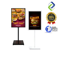 Metal Poster Display Single Stand Frame 90cm x 65cm – Durable and Portable Sign Holder