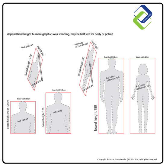 High-Quality Human Display Poster Stand (1.2m) High-Quality Human Display Poster Stand (1.2m)