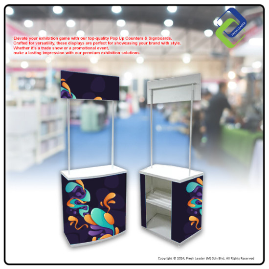 Portable Trade Show Promotion Table: Foldable Stand for Supermarket Advertising