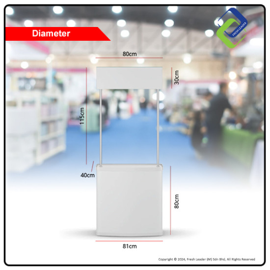 Portable Trade Show Promotion Table: Foldable Stand for Supermarket Advertising