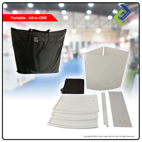 Portable Trade Show Promotion Table: Foldable Stand for Supermarket Advertising