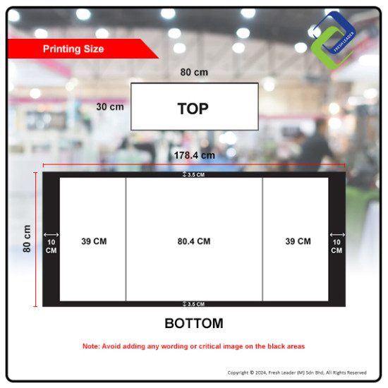 Portable Trade Show Promotion Table: Foldable Stand for Supermarket Advertising