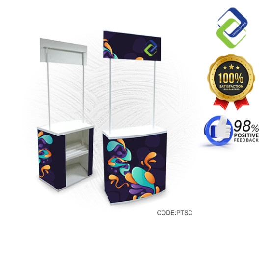 Portable Trade Show Promotion Table: Foldable Stand for Supermarket Advertising