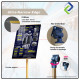 Wholesale A3 Poster Stand Frameless Display Quick Change Gold