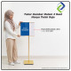 Wholesale A3 Poster Stand Frameless Display Quick Change Gold