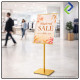 Wholesale A3 Poster Stand Frameless Display Quick Change Gold