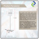 A4 Frameless Display Board with Stand - Stylish Black Design for Effective Showcases A4 Frameless Display Board with Stand - Stylish Black Design for Effective Showcases