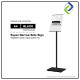 A4 Frameless Display Board with Stand - Stylish Black Design for Effective Showcases A4 Frameless Display Board with Stand - Stylish Black Design for Effective Showcases