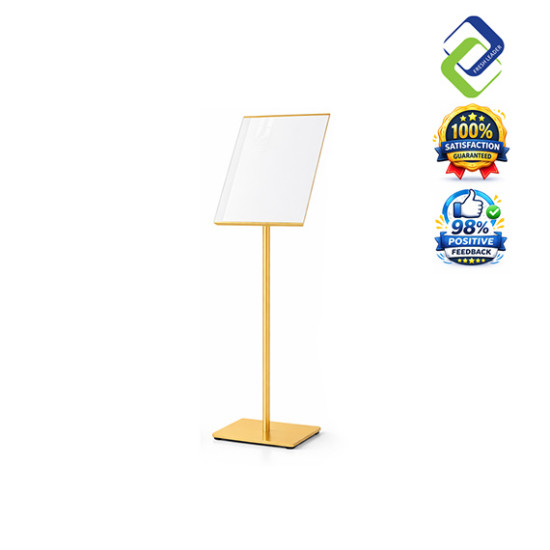 Wholesale A3 Poster Stand Frameless Display Quick Change Gold