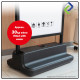 Sturdy 60x90cm Aluminum Water-Filled Display Stand – Rust-Resistant Frame with Wheels, Ideal for Outdoor Use