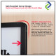Sturdy 60x90cm Aluminum Water-Filled Display Stand – Rust-Resistant Frame with Wheels, Ideal for Outdoor Use