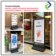 Sturdy 60x90cm Aluminum Water-Filled Display Stand – Rust-Resistant Frame with Wheels, Ideal for Outdoor Use