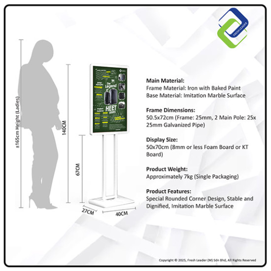 Versatile Double-Sided Windproof Display Stand – Sturdy Dual Support Sign Holder for Indoor & Outdoor Advertising