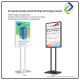 Versatile Double-Sided Windproof Display Stand – Sturdy Dual Support Sign Holder for Indoor & Outdoor Advertising