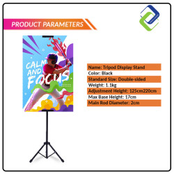 Double-Sided T Bunting Banner Display Stand with Tripod