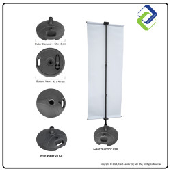 Ultimate Stability: Round Base Tripod Stand with Water Tank (200cm Height)